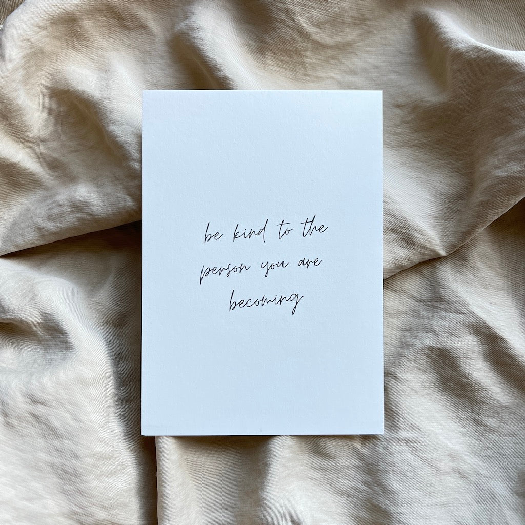 Karte "be kind"